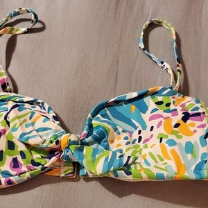 Lilly pulitzer Fisher Bikini top removable strap